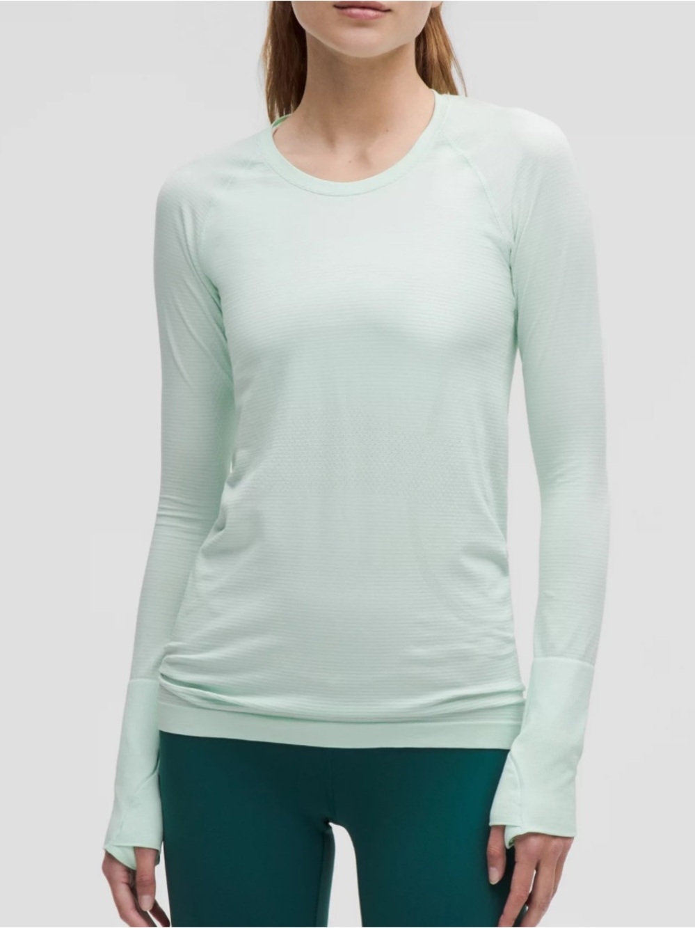NWOT! Lululemon 🍋 Swiftly Tech Long-Sleeve Shirt 2.0 Hip Length - Sea Mist